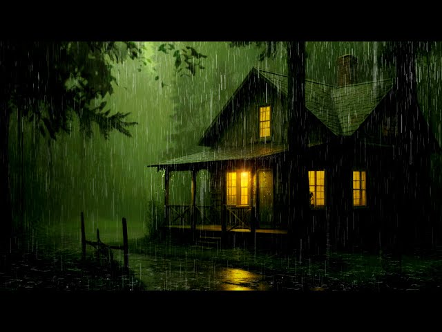 RAIN and THUNDER Sounds for Fast Sleep ~ Soothing Rain to Relax