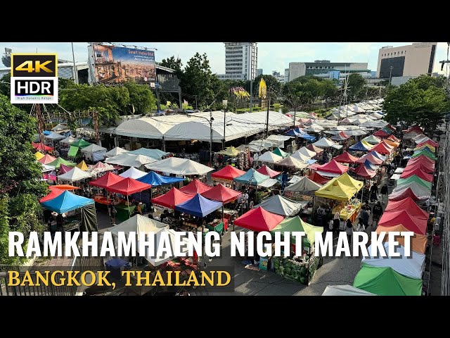 [BANGKOK] Ramkhamhaeng Night Market "Hidden Gems Thai Street Food & Halal Food" | Thailand [4K HDR]