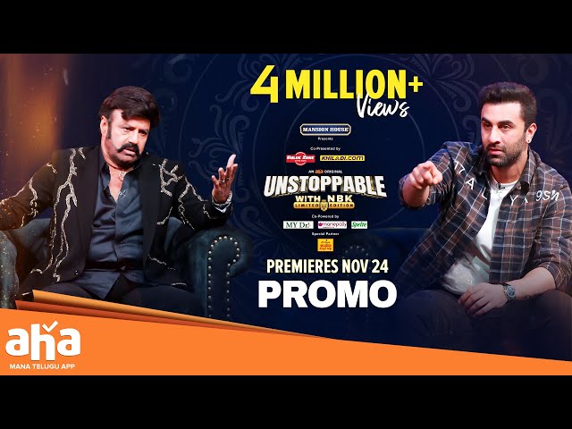 Unstoppable With NBK Episode Promo | Ranbir, Rashmika | Wildest Episode on Nov 24🔥