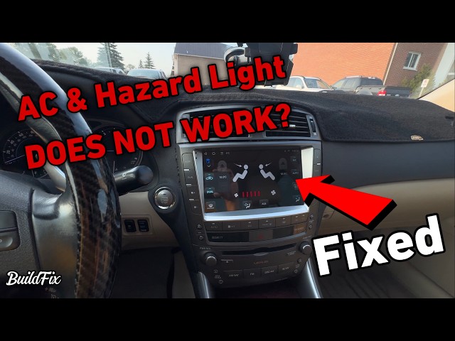 How To Fix AC, Hazard lights and Steering Buttons Not Working ? [Lexus CarPlay Screen]