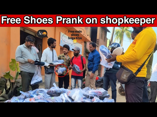 Free Shoes Prank On Shopkeeper 😁| Funny Prank On Public 😂| Funny Public reactions 🤣