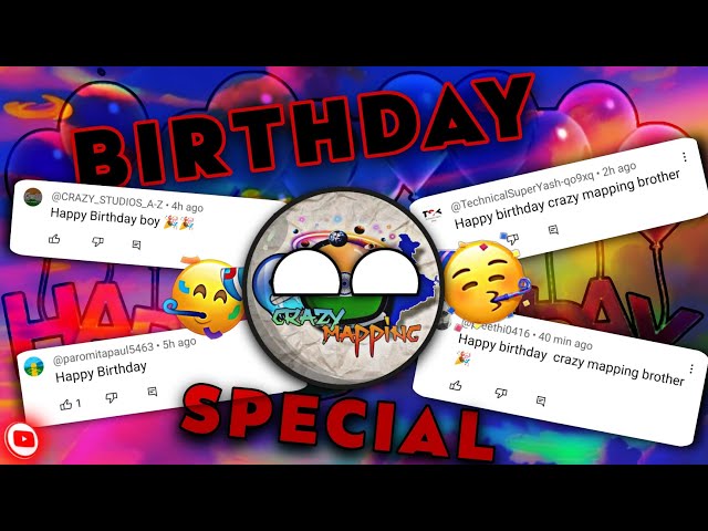 Birthday Special 🤩🔥 || BIRTHDAY EDIT 💖 || 10 April || Crazy Mapping