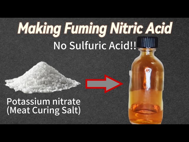 Making Fuming Nitric Acid(No Sulfuric Acid!)