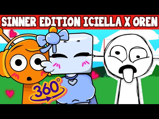 360 VR | Incredibox Sprunki Sinner Edition But With OREN x ICIELLA Kiss - All Reactions | NEW MOD