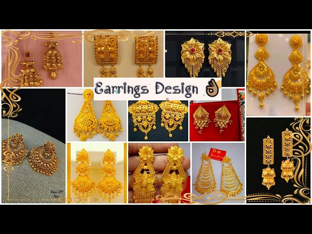 indian traditional latest gold earrings designs ||gold earrings design||new gold earrings design