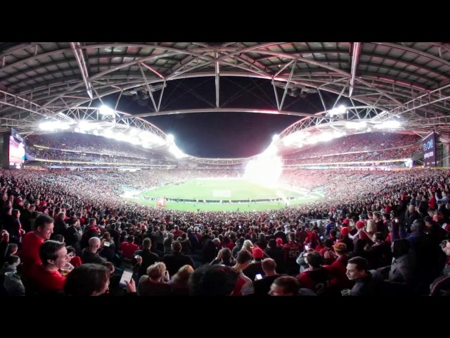 Gear 360 - Arsenal vs Western Sydney Wanderers (Cameraman Perspective)