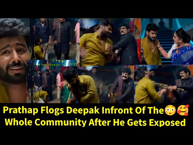 Driven By Deceit Zeeworld||Prathap Flogs Deepak Infront Of The Whole Community After His Exposed