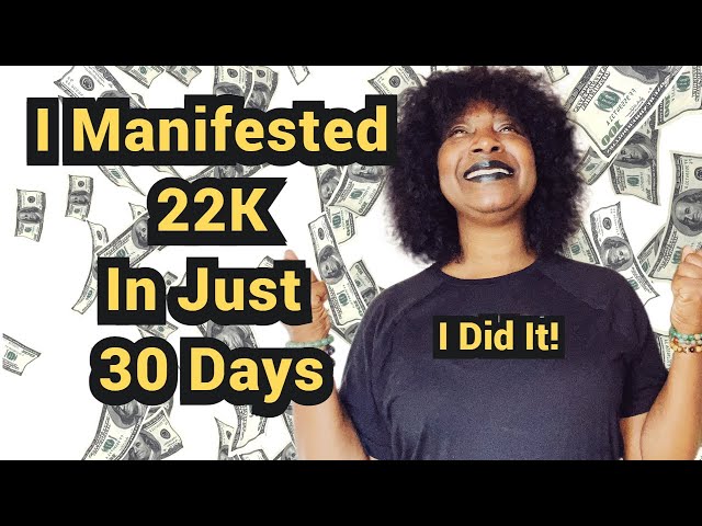 I MANIFESTED $22K in 30 Days Using the Law of Attraction Mirror work!