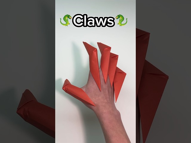 How to Make Easy Paper Dragon Claws