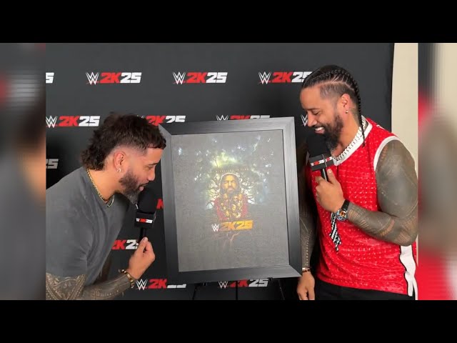 Jey USO & Jimmy USO Reveal Roman Reigns As WWE 2k25 Cover - The Usos Reveal Cover WWE 2k25