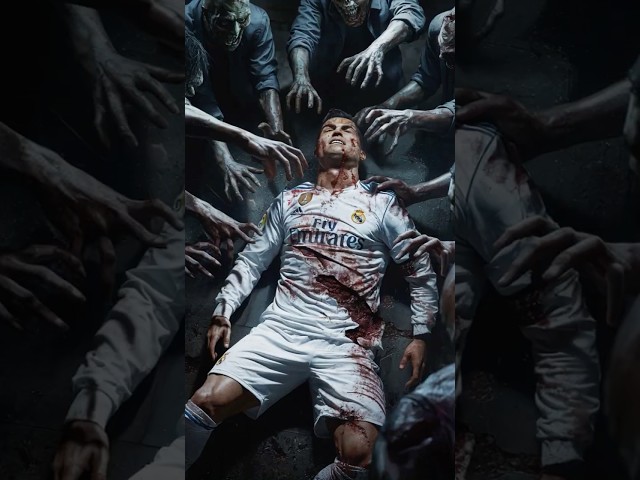 Zombies vs Ronaldo vs Messi (Neymar,Mbappe,Haaland) #ronaldo #messi #football #messivsronaldo