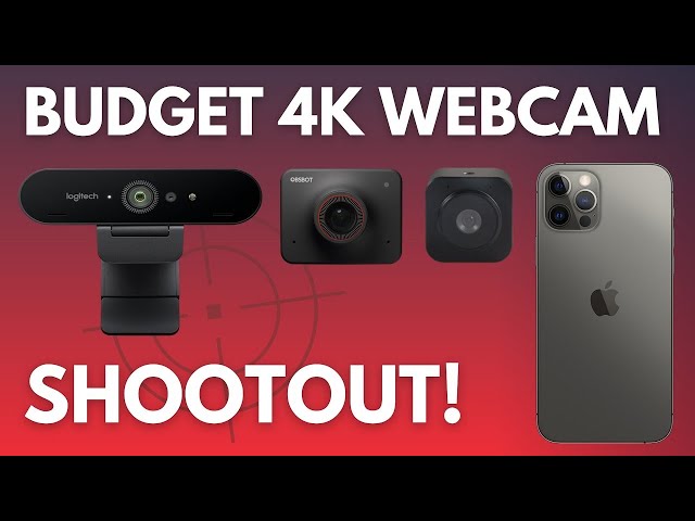 Budget 4K webcam comparison (Logitech BRIO, OBSBOT Meet, MOKOSE & iPhone)