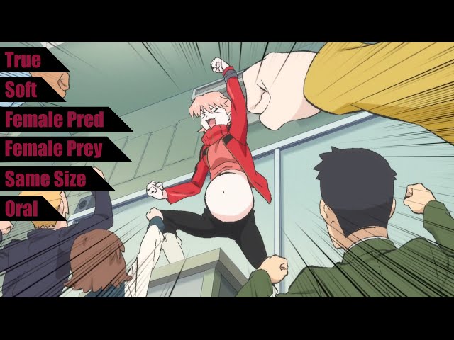 Girl Walks Around With Belly Full of Other Girl - FLCL Progressive (1x4-5)