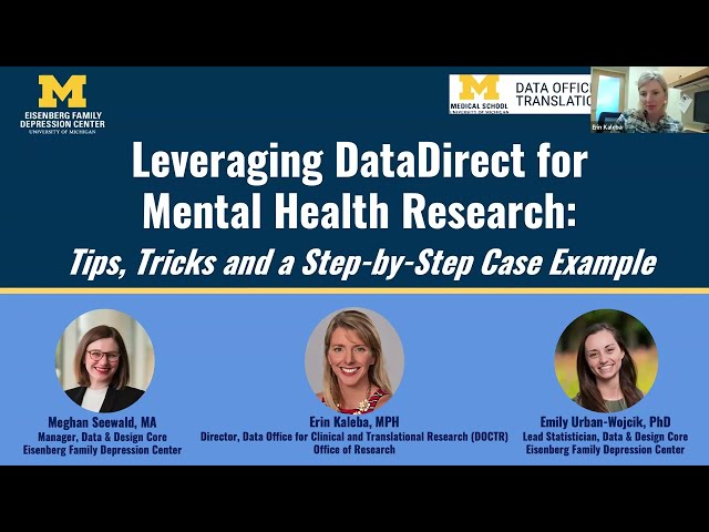 Leveraging DataDirect for Mental Health Research