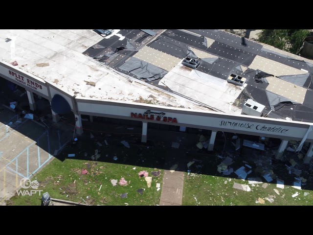 Vicksburg, MS Tornado Damage (4/13/19) - Eagle Eye 16