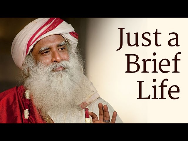 Just a Brief Life - Sadhguru