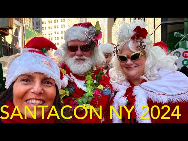 Santacon NYC takes over Times Square with a Marching Band and a Parade! Dec 14, 2024