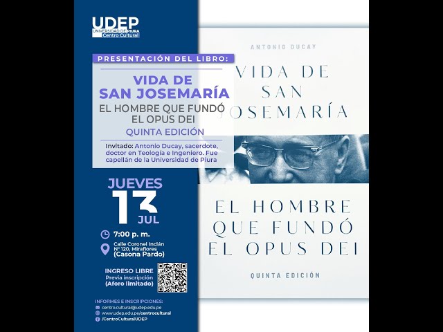 Ducay, Spano, Herrera: presentación 5ª edición libro "san Josemaría Escriva"