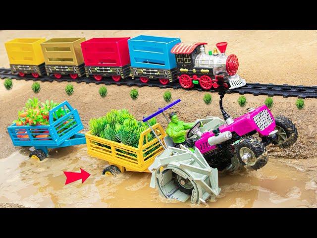 Tractor Farm DIY - Farm Diorama with Aquarium || diy tractor for mini Cow, Barn | Village Farm