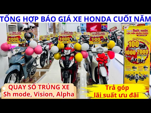 Tổng hợp báo giá xe Honda dịp lễ Noel và cuối năm. Quay số trúng xe tại Hồng Đức 10