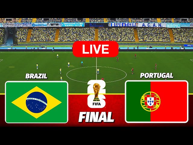 BRAZIL vs PORTUGAL - FIFA World Cup 2026 FINAL || Live Football Match | PES 21