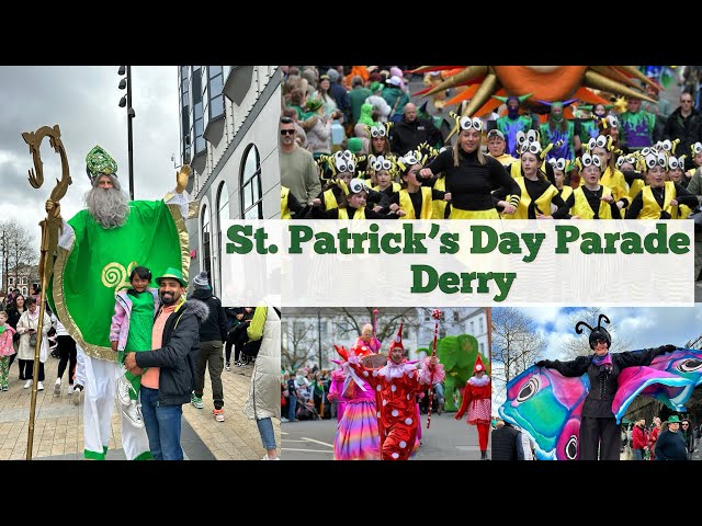 St. Patrick’s Day Parade 2024 in Derry #manjaprackaran #stpatricksday  #stpatricksday2024 #derry