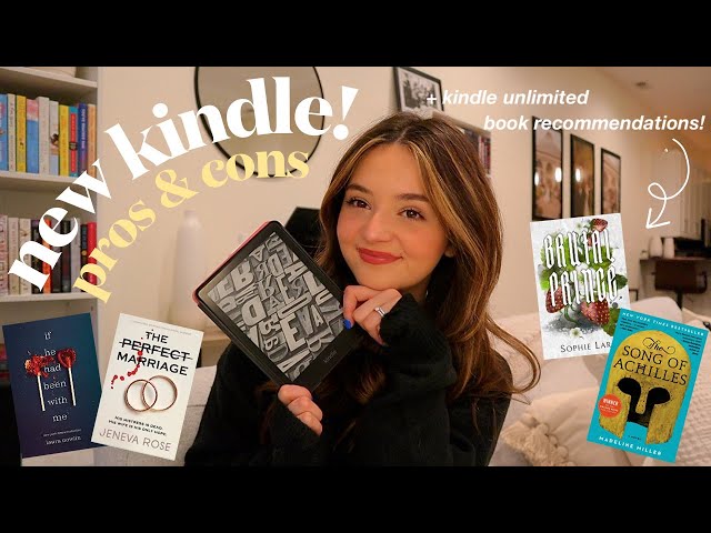 i got a kindle!! 📖 kindle paperwhite pros/cons + kindle unlimited recommendations ✨