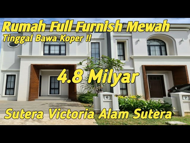 Luxurious Full Furnished Modern House in Alam Sutera Cluster Sutera Victoria