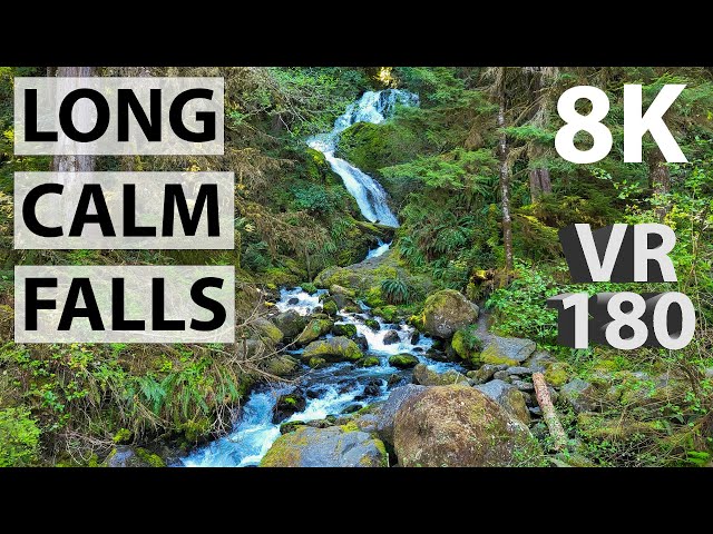 1 Hour of Peaceful Waterfall in 8K VR180