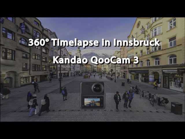 360° Timelapse in Innsbruck, Austria. Shot with Kandao QooCam 3  (January 2024 )