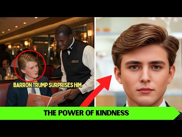 Waiter Fired for Helping Barron Trump, Next Day He Receives Call from Donald Trump AND...