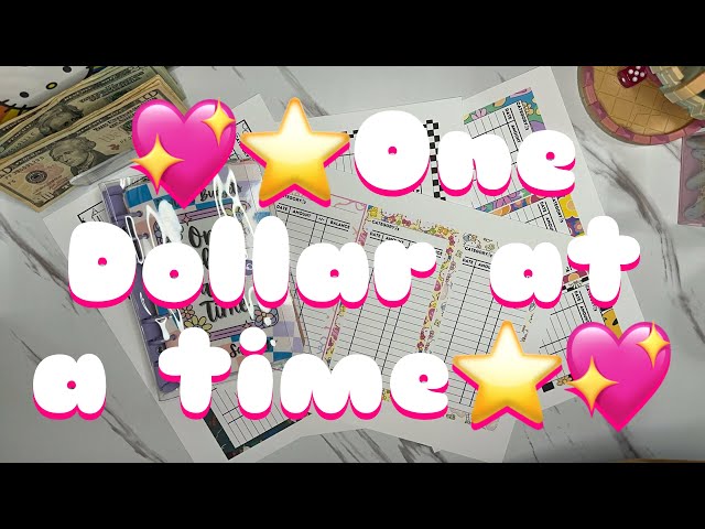 💖⭐️One Dollar at a Time Binder ⭐️💖 #savingschallenges #savingmoney #new #cashstuffing