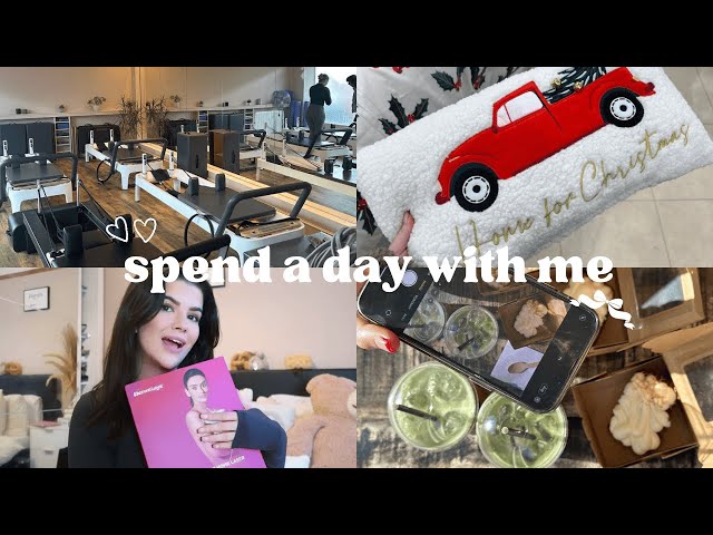 SPEND A DAY WITH ME 🫧🎀🍵🧘🏻‍♀️ | PILATES + SHOPPING + MINI GLOW UP | AD |  TOPAZ BEESTON