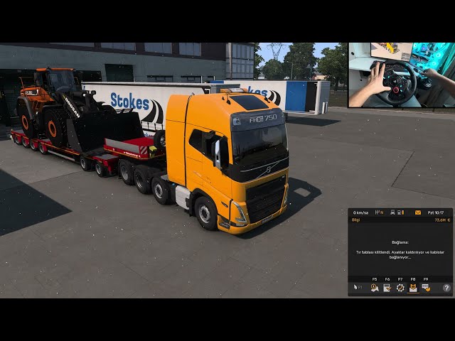 Volvo FH Series 6 Poland DLC Map Heavy delivery (Ağır teslimat) | G29 Steering Wheel Gameplay