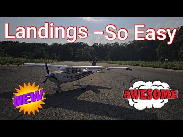 "NEW" Fms Cessna 182 1500mm. landings made Easy!! #rchobby #rcflying #rcpilot #smokeymountainrc