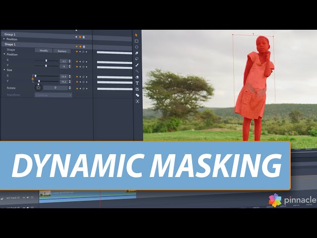 Dynamic Video Masking in Pinnacle Studio 24