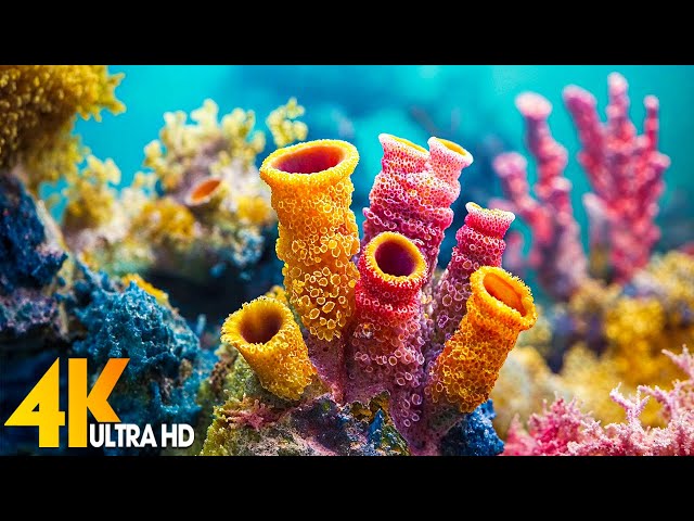 4K Underwater Wonders - Relaxing Music, Coral Reefs, Fish-Colorful Sea Life