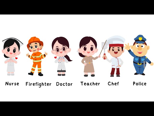 Dream Jobs Song | Fun Kids Song About Jobs | Doctor, Police, Firefighter, Chef, Nurse, Teacher