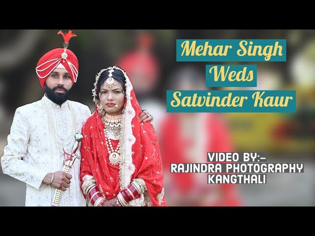 Mehar Singh Weds Satvinder Kaur Wedding Reception Video By:- Rajindra Photography Kangthali