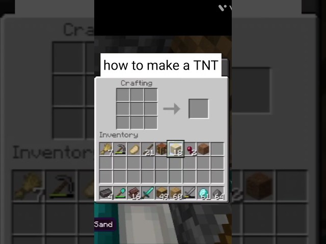 Minecraft How to make a TNT