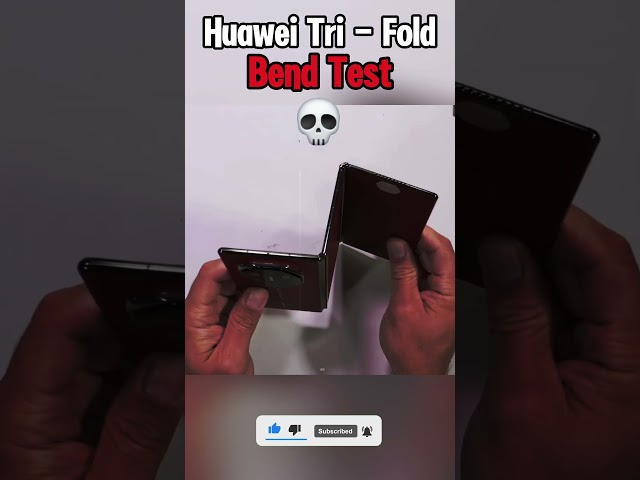 Huawei TRI-FOLD Phone BEND TEST – Did It Just SNAP?! 😱🔥#shorts#viralvideo