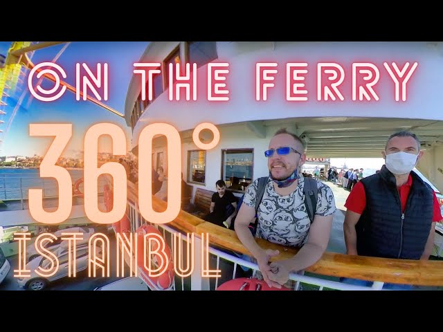 360 ISTANBUL: Ferry Crossing, Asia to Europe (Harem to Galata Bridge)