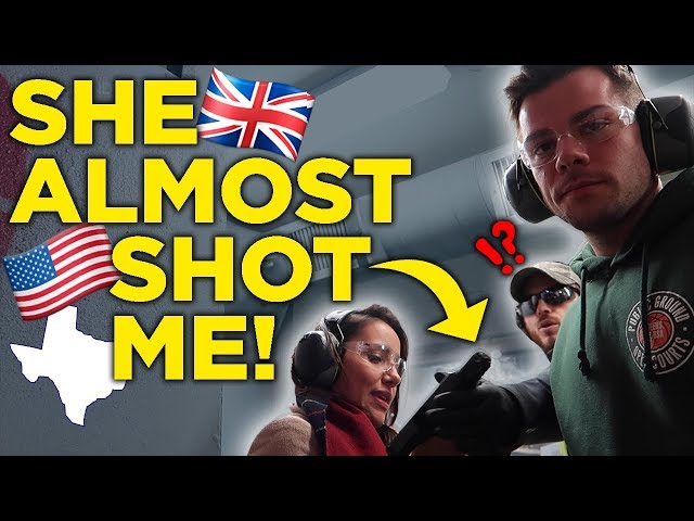 BRITISH Shoot GUNS For The FIRST TIME! | Texas Series