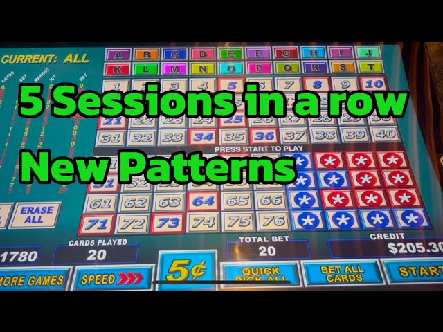 5 Multi Card Keno Back to Back Videos! New Patterns trying to find new Jackpots