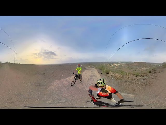 Hiking & Cycling at Bhichari Hill, Rajkot in 360 VR insta360 video