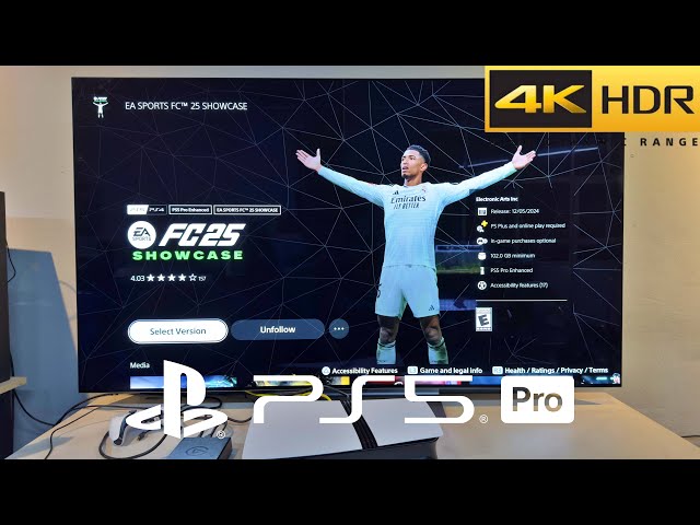 FC 25 Showcase PS5 Pro Gameplay With LG Oled TV 4K HDR 60FPS (Enhanced Games)