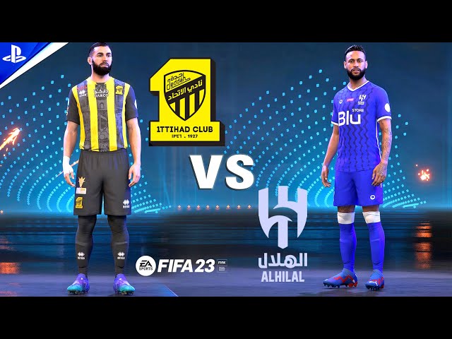 FIFA 23 - Al Ittihad vs Al Hilal ft. Neymar Jr., Benzema, Kante, Fabinho | PS5 Gameplay - 4K HDR