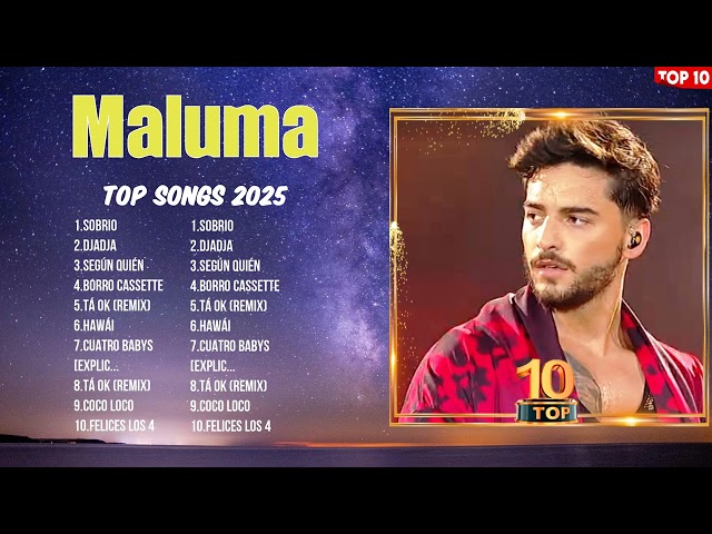 Maluma 2025 Music Playlist ~ Top Hits ~ Hottest Songs