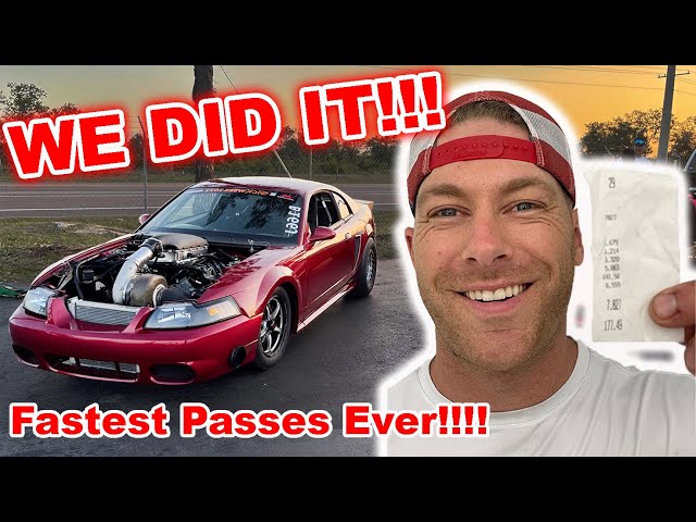 FIRST 7 SECOND QUARTER MILE!!!! Almost BLEW IT UP! Cleetus & I Hit the Track for an Epic Night!