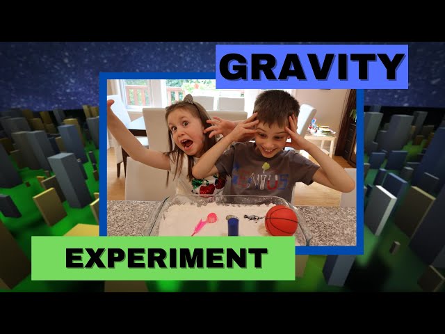 Easy GRAVITY EXPERIMENT for KIDS at HOME